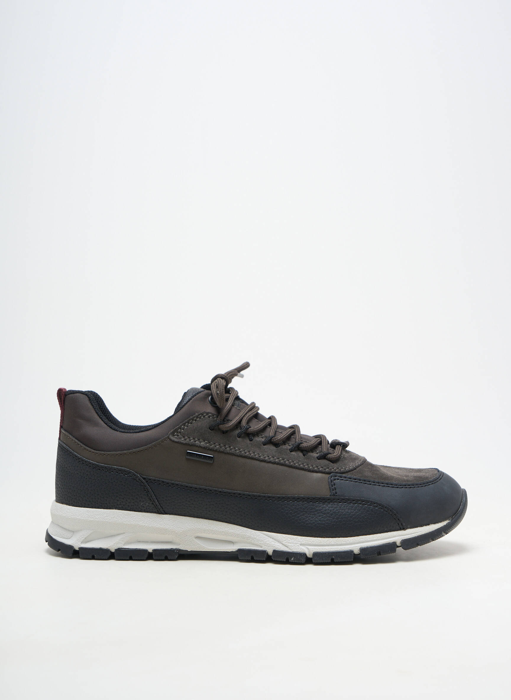 Baskets matière lisse bout rond vert GEOX homme
