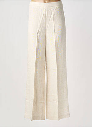 Pantalon droit taille normale taille normale beige GRACE & MILA femme