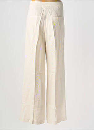 Pantalon droit taille normale taille normale beige GRACE & MILA femme