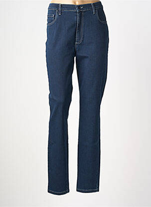 Jeans coupe droite stretch taille normale bleu LCDN femme