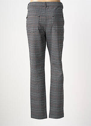 Pantalon droit fermeture zippée sous rabat boutonné taille normale gris LODEN femme