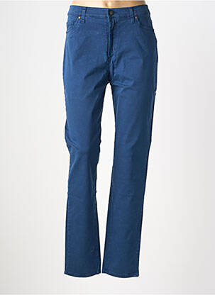 Pantalon droit stretch taille normale bleu LCDN femme