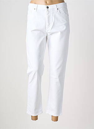 Jeans coupe droite stretch taille normale blanc LCDN femme