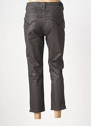 Pantalon slim tissage popeline taille normale gris IMPACT femme