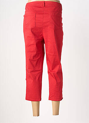 Pantacourt tissage popeline taille normale rouge AGATHE & LOUISE femme