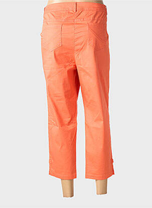 Pantacourt tissage popeline taille normale orange AGATHE & LOUISE femme
