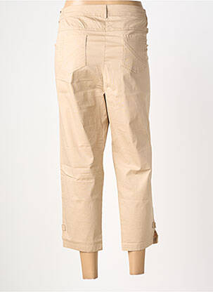 Pantacourt tissage popeline taille normale beige AGATHE & LOUISE femme
