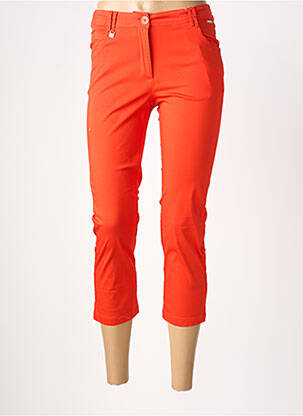 Pantacourt tissage popeline orange AGATHE & LOUISE femme