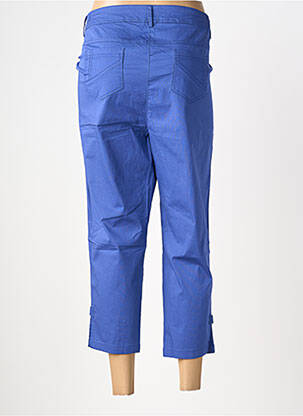 Pantacourt tissage popeline bleu AGATHE & LOUISE femme