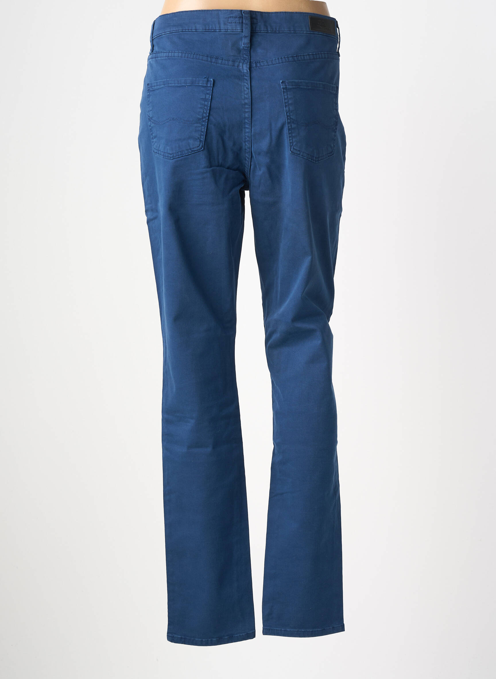 Pantalon droit stretch taille normale bleu LCDN femme