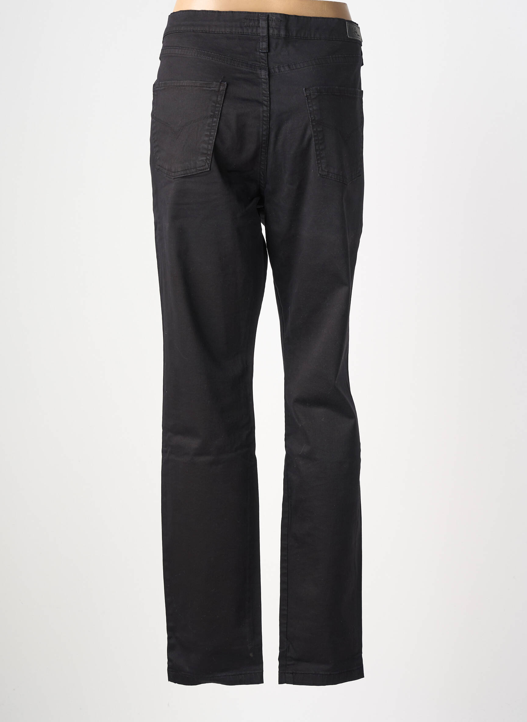 Pantalon droit stretch taille normale noir LCDN femme