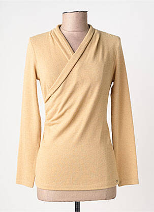 Pull stretch manches longues beige SURKANA femme