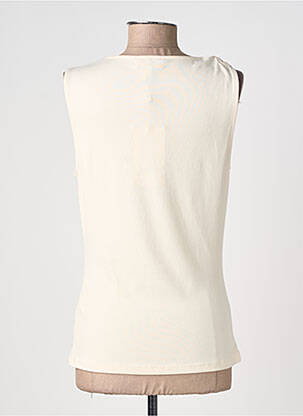 Top stretch sans manche beige GRACE & MILA femme