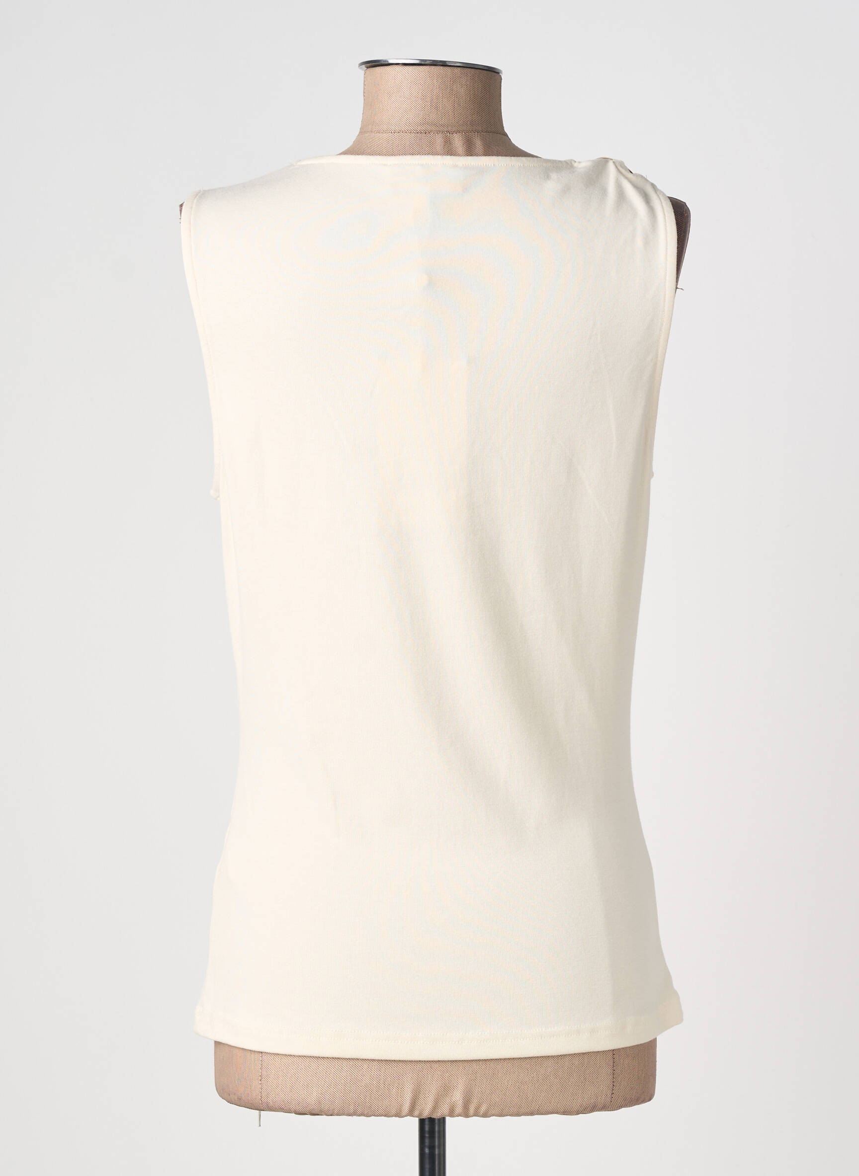 Top stretch sans manche beige GRACE & MILA femme