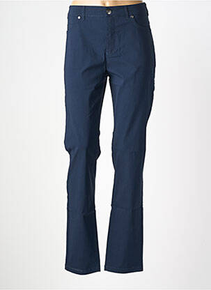Pantalon droit stretch taille normale bleu CISO femme