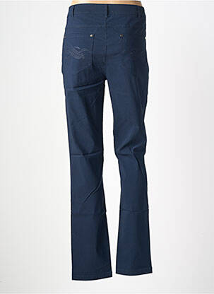 Pantalon droit stretch taille normale bleu CISO femme