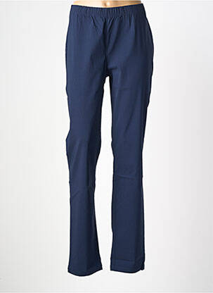 Pantalon droit stretch taille normale bleu CISO femme