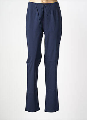 Pantalon droit stretch taille normale bleu CISO femme
