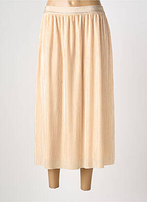 Jupe longue coupe fluide beige JULIE GUERLANDE femme