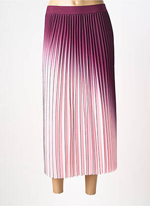 Jupe longue coupe fluide violet MORGAN femme