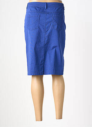 Jupe mi-longue stretch bleu AGATHE & LOUISE femme