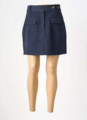Jupe courte taille haute bleu UNIKA femme