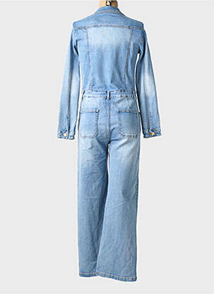Combi-pantalon fermeture boutonnée sur le devant manches longues bleu MAISON ONADO femme