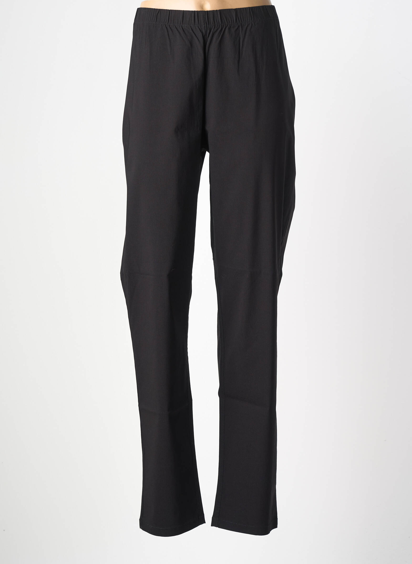 Pantalon droit stretch taille normale noir CISO femme