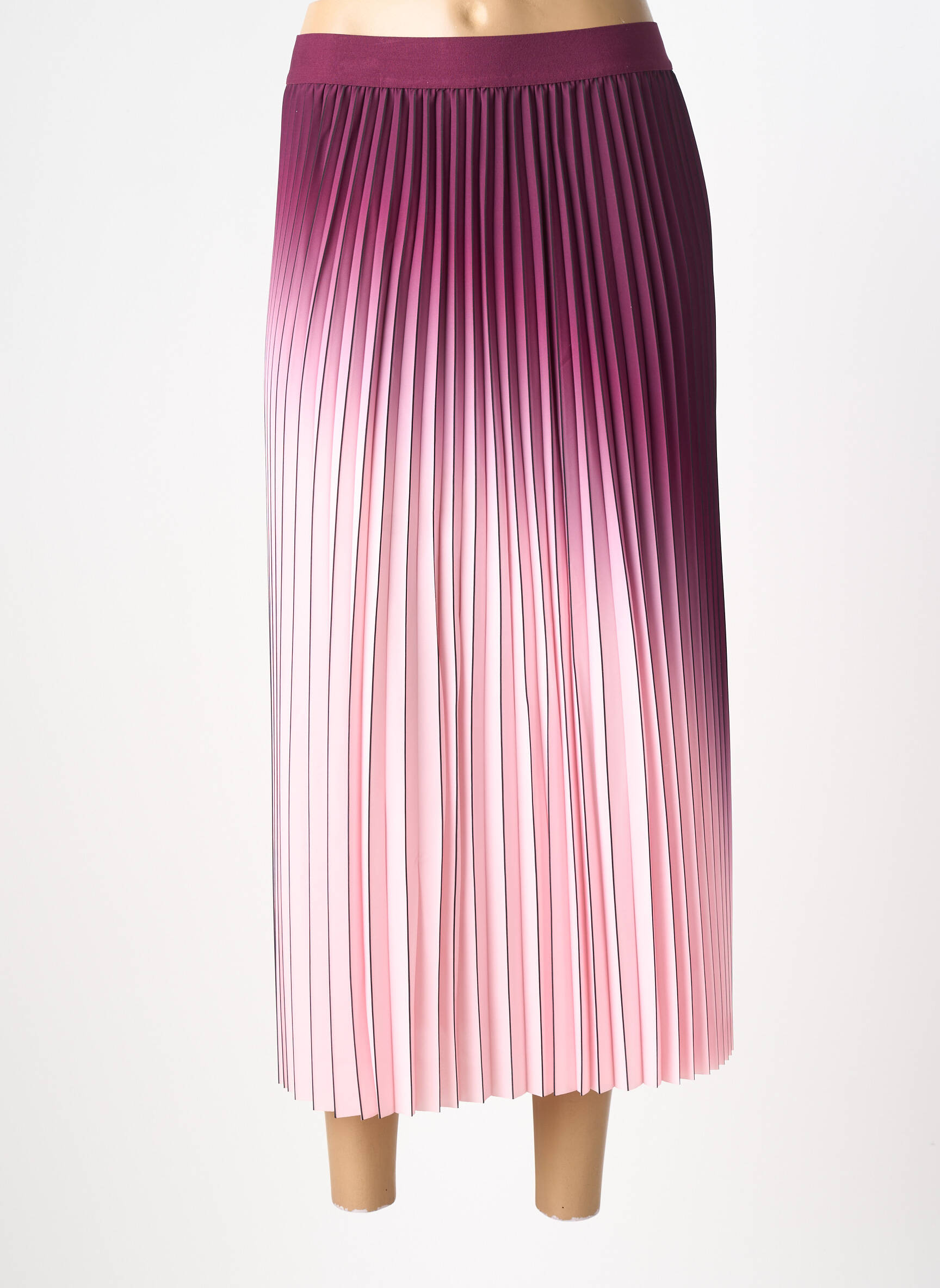 Jupe longue coupe fluide violet MORGAN femme