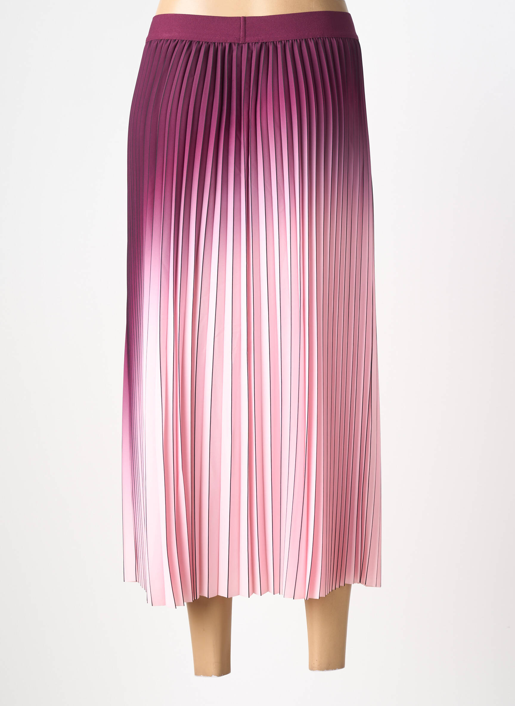 Jupe longue coupe fluide violet MORGAN femme