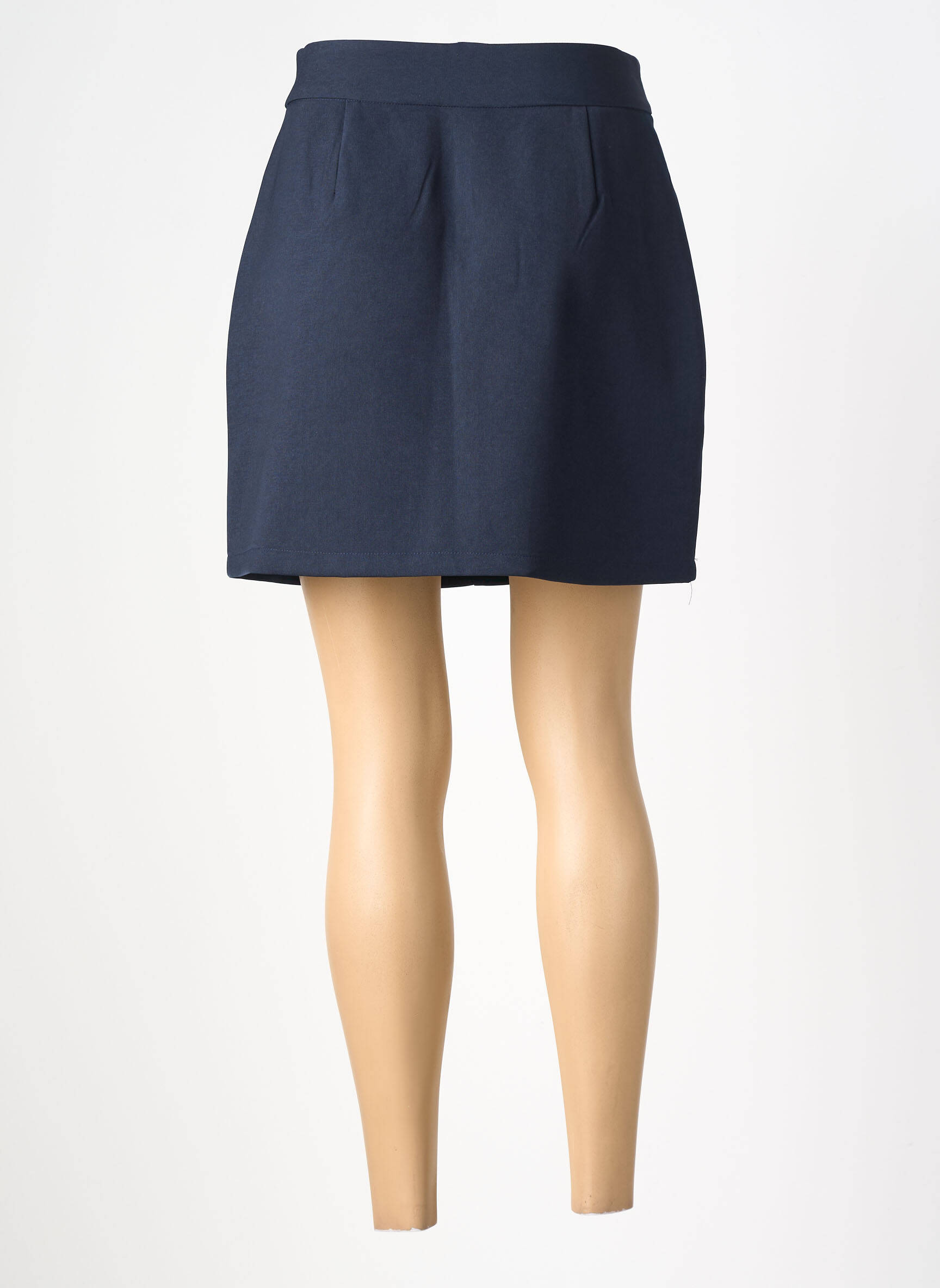 Jupe courte taille haute bleu UNIKA femme