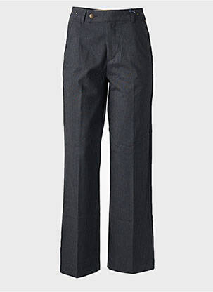 Pantalon droit tissage popeline taille haute gris FREEMAN T.PORTER femme