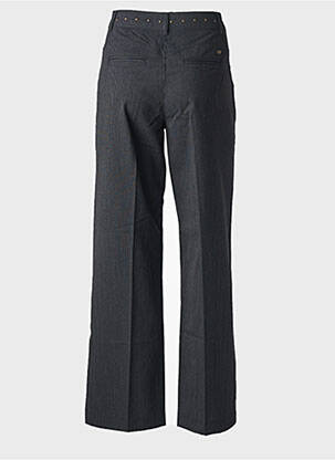 Pantalon droit tissage popeline taille haute gris FREEMAN T.PORTER femme