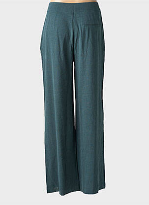 Pantalon droit fermeture zippée sous rabat boutonné taille normale vert TIFFOSI femme
