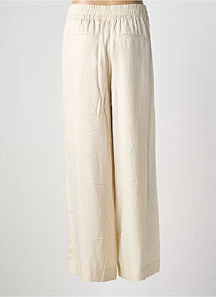 Pantalon droit tissage popeline taille normale beige RINO & PELLE femme