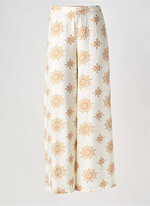 Pantalon droit taille élastique taille normale beige SURKANA femme