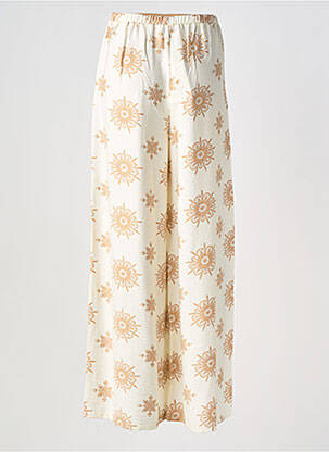 Pantalon droit taille élastique taille normale beige SURKANA femme