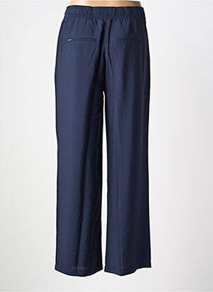 Pantalon droit taille élastique bleu STREET ONE femme