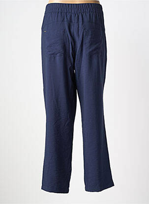 Pantalon droit taille élastique bleu STREET ONE femme