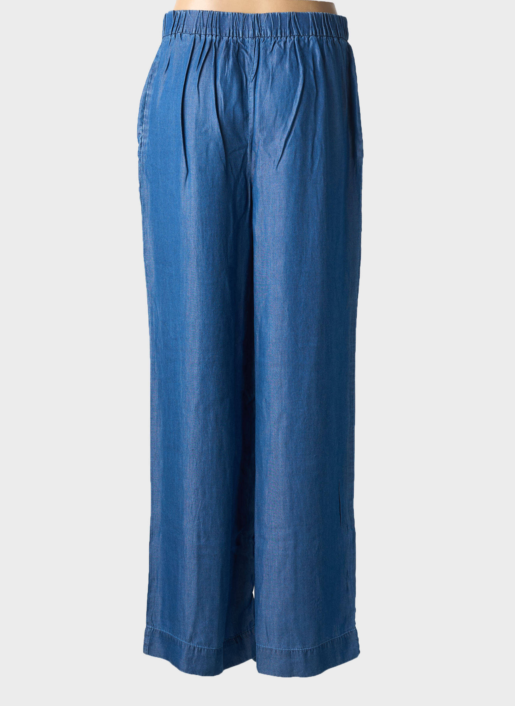 Pantalon droit taille élastique taille normale bleu TIFFOSI femme