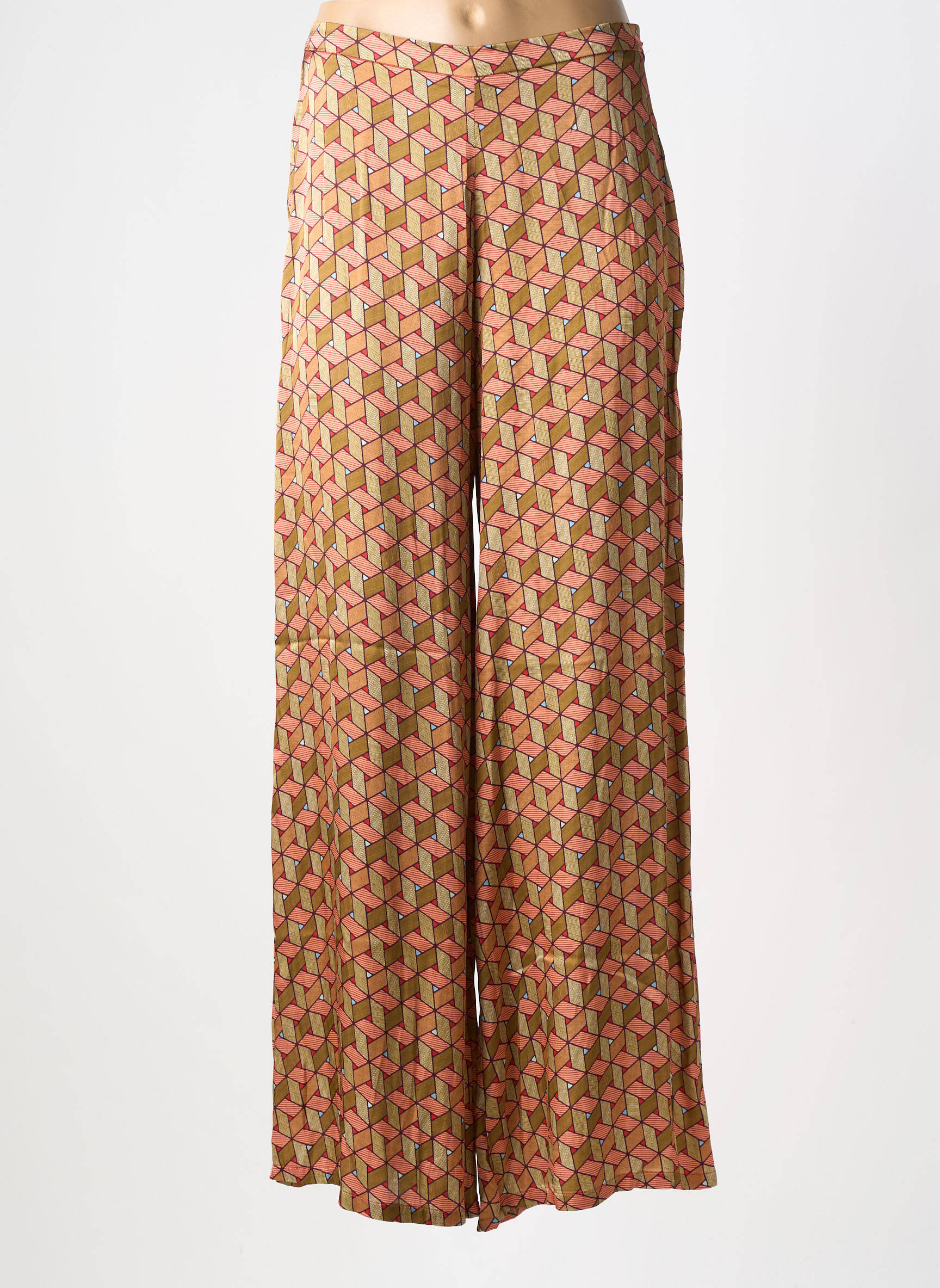 Pantalon droit taille normale taille normale marron SURKANA femme