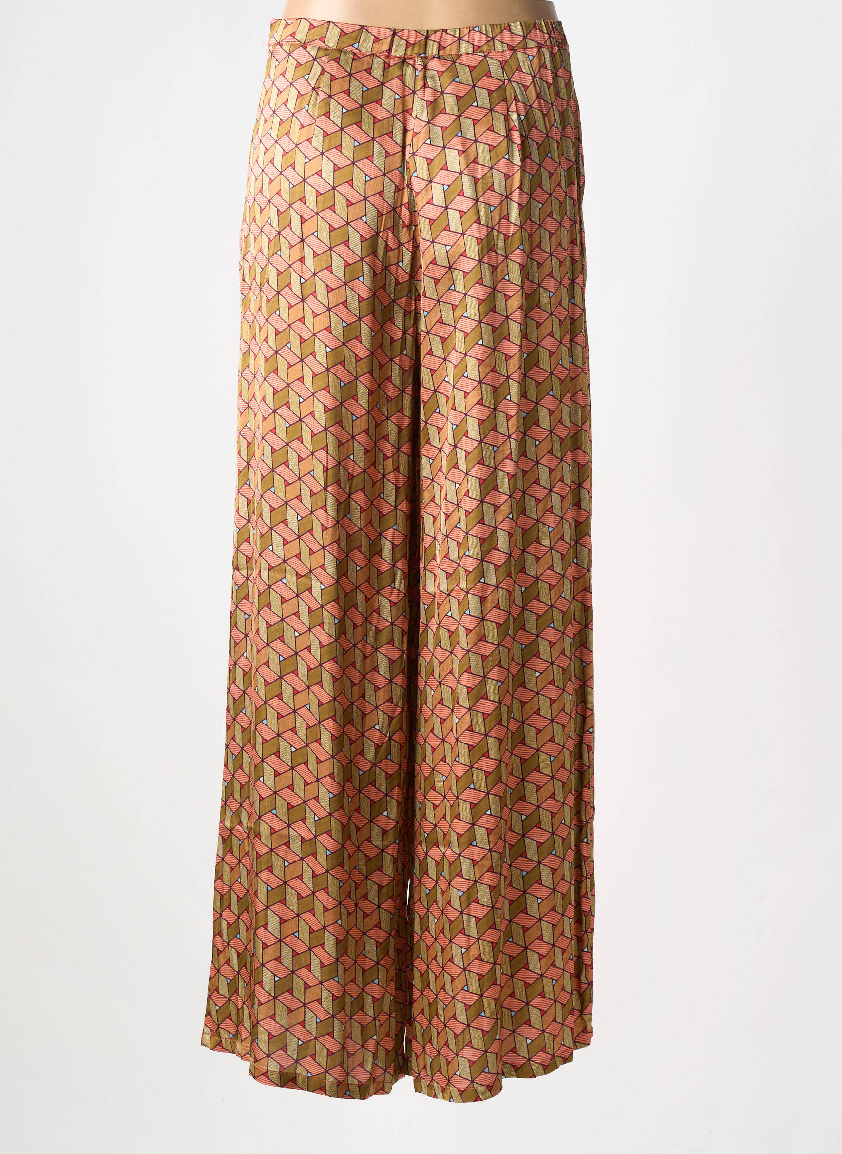 Pantalon droit taille normale taille normale marron SURKANA femme