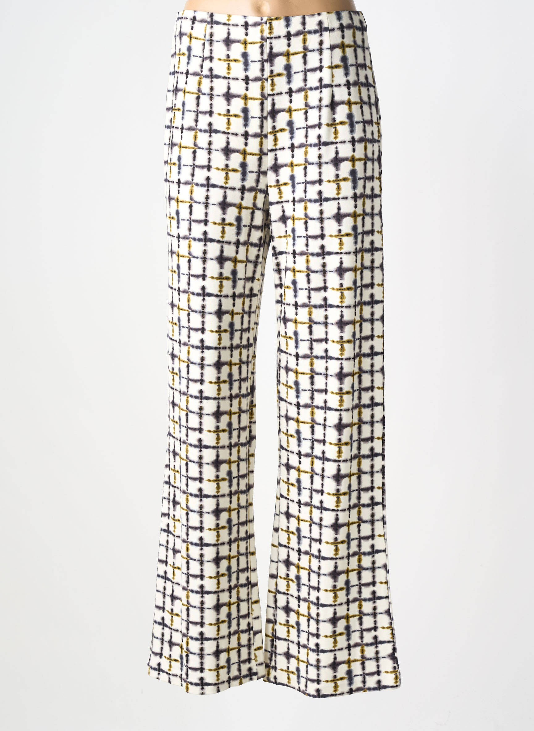Pantalon flare taille élastique gris SURKANA femme