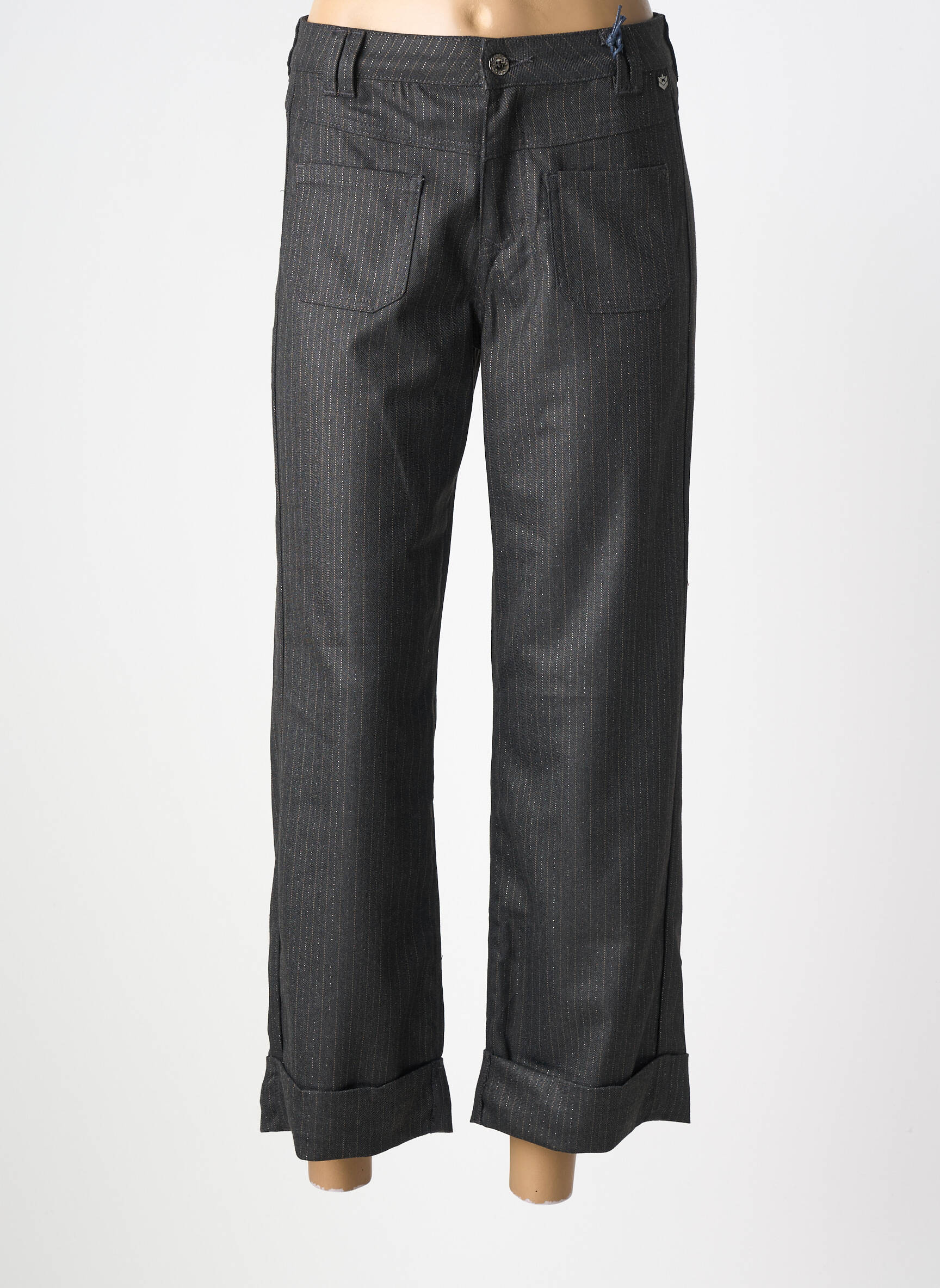 Pantalon droit stretch taille normale gris FREEMAN T.PORTER femme