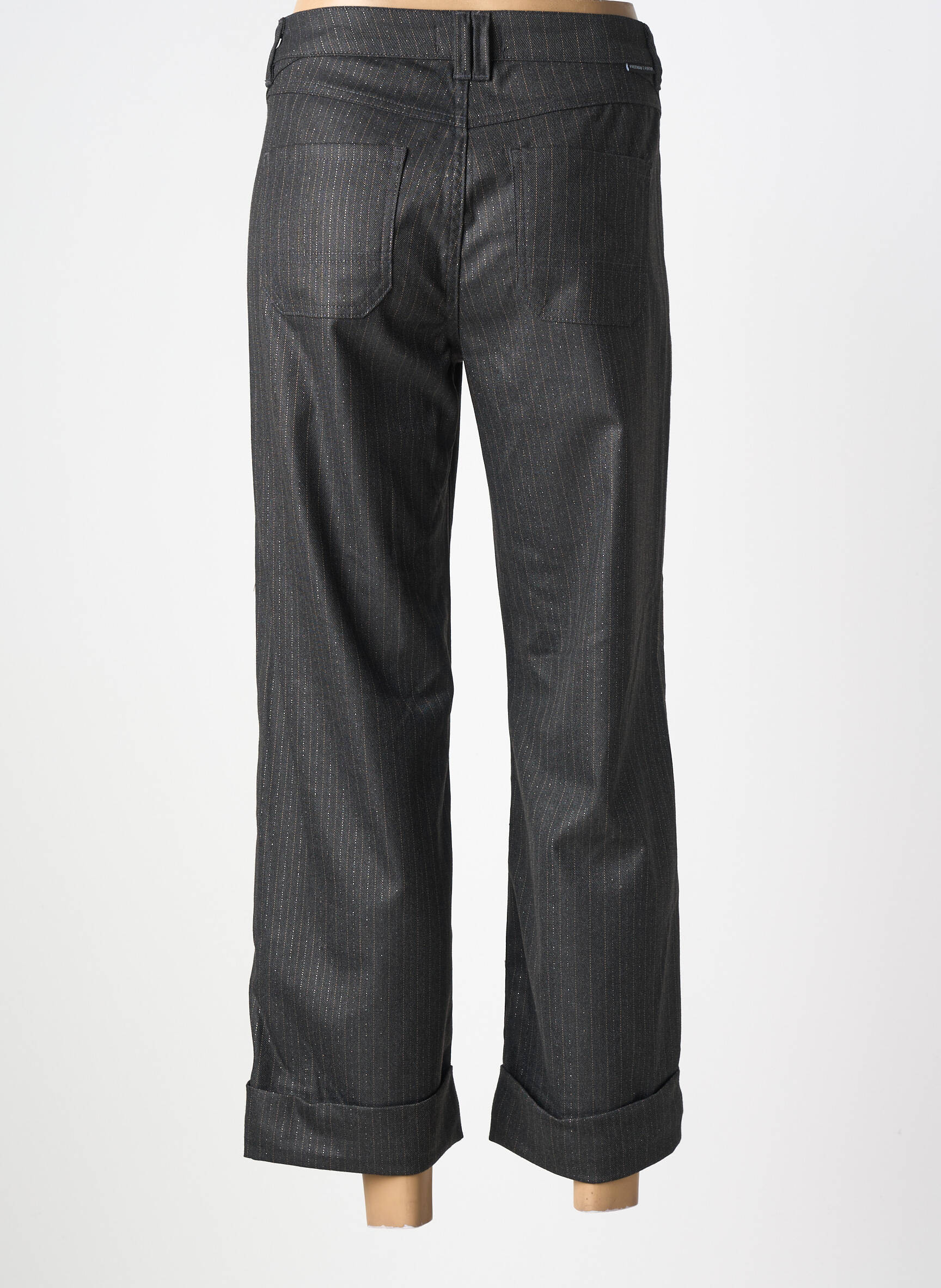 Pantalon droit stretch taille normale gris FREEMAN T.PORTER femme