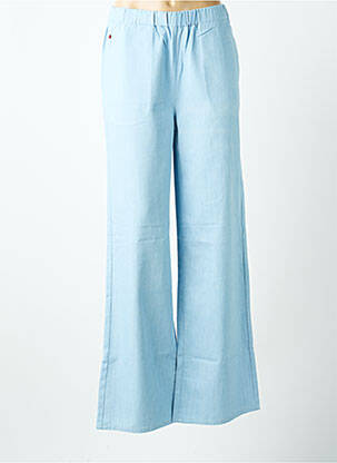 Jeans coupe large stretch taille normale bleu F.A.M. femme