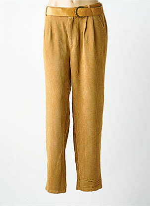 Pantalon droit stretch taille normale beige MOLLY BRACKEN femme