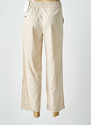 Pantalon 7/8 taille élastique taille normale beige STREET ONE femme