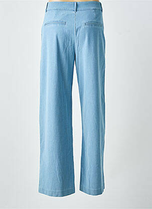 Jeans coupe large taille à pinces taille haute bleu ICHI femme
