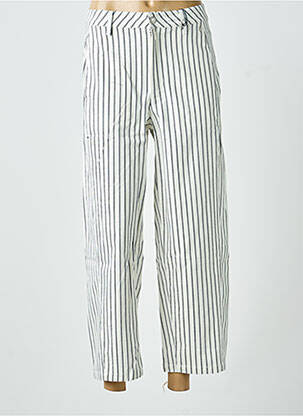 Pantalon 7/8 taille haute taille haute blanc FREEMAN T.PORTER femme